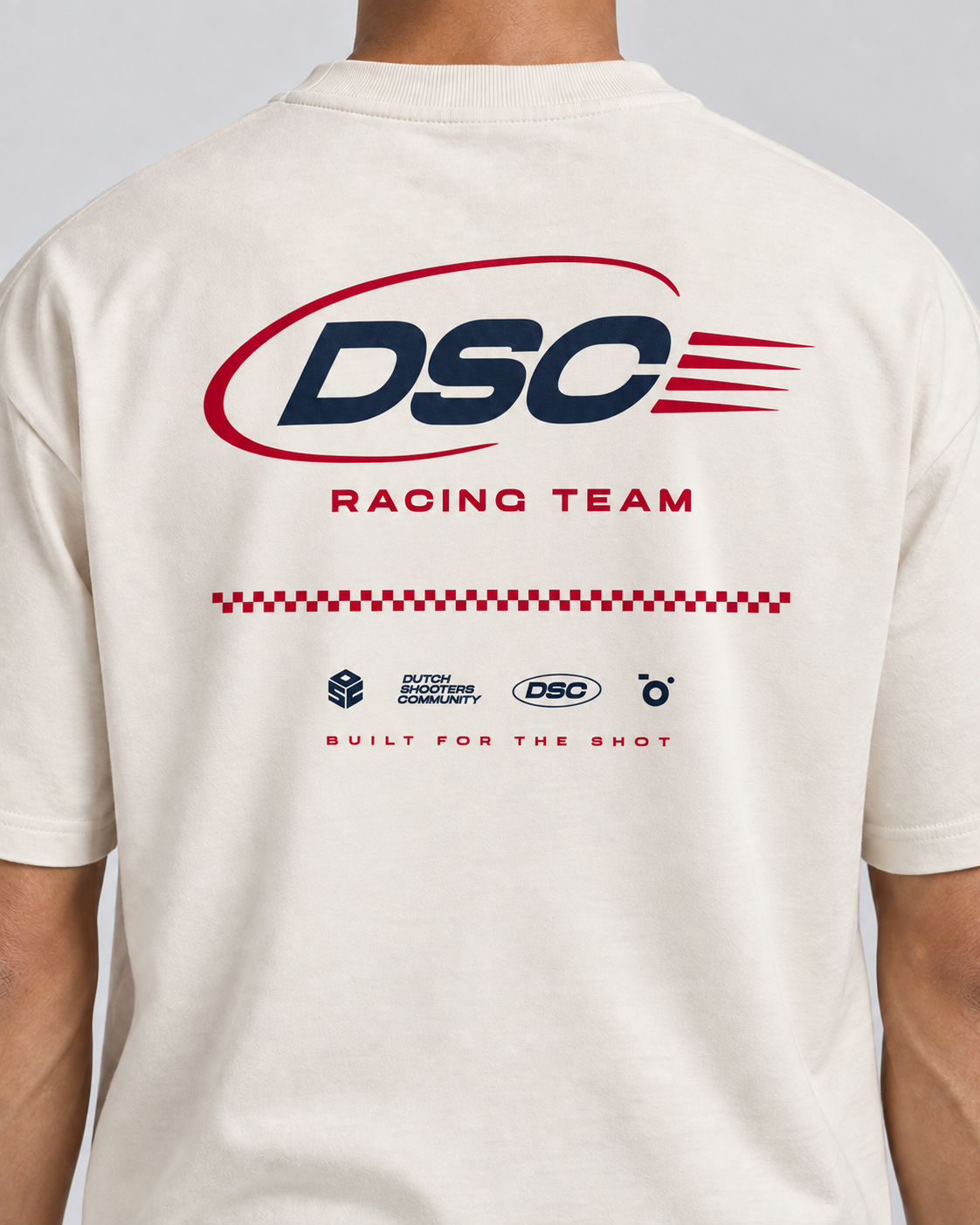 Rug van het F1 Spa 2027 event shirt: DSC Racing Team met jouw naam